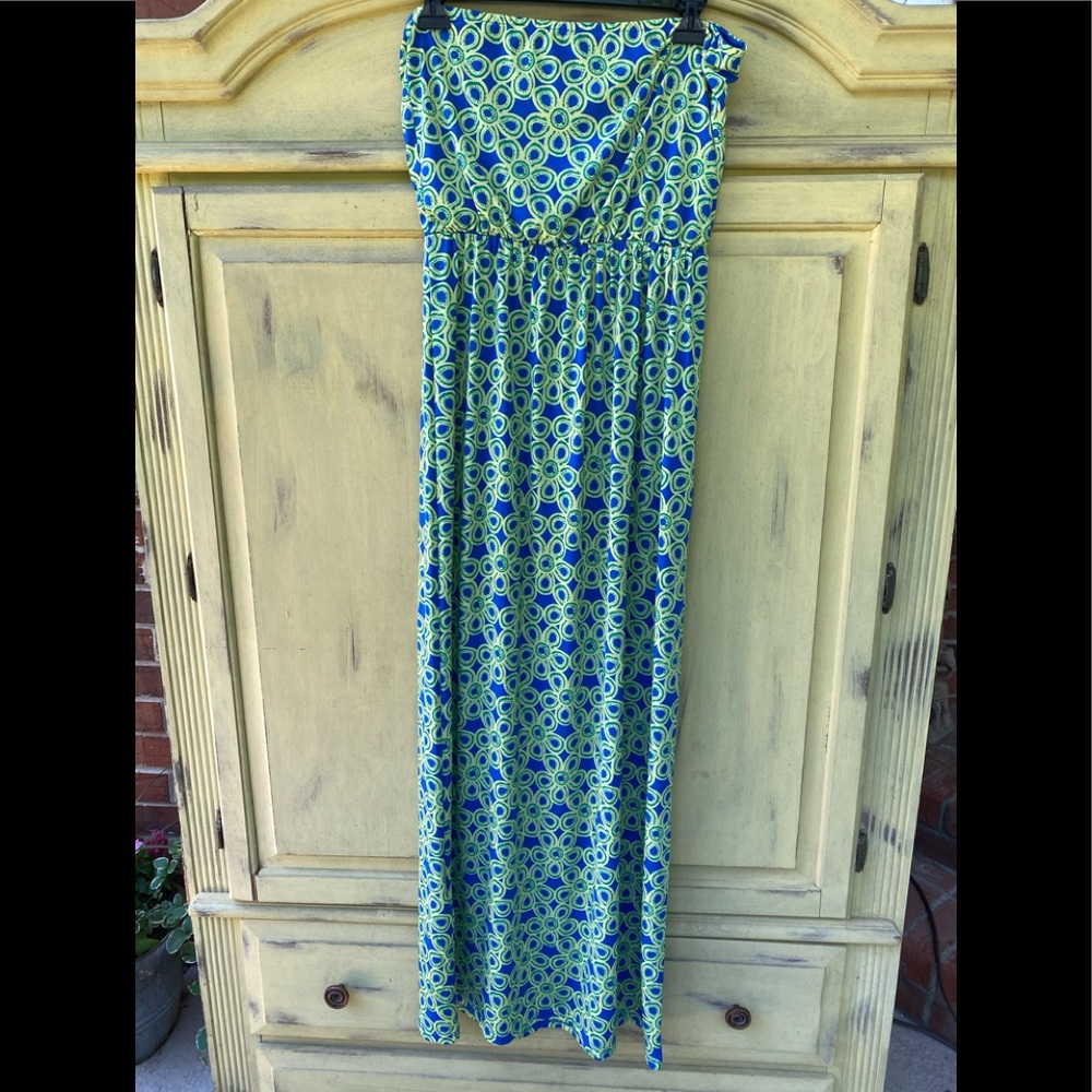 Strapless maxi dress